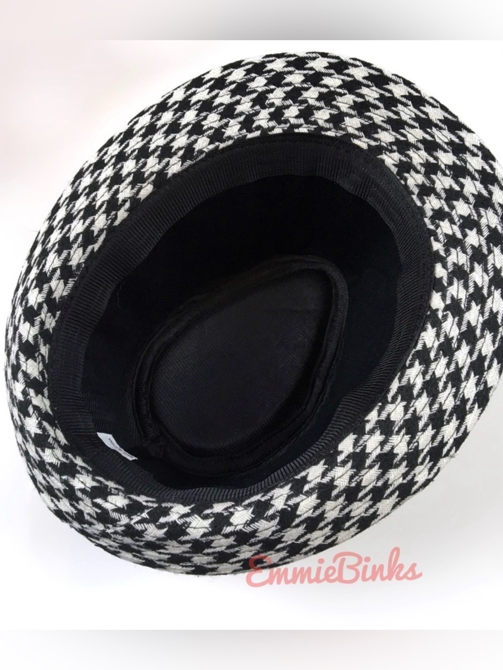 New University of Alabama Coach Bear Bryant Style Houndstooth Fedora Hat Unisex - Picture 5 of 11